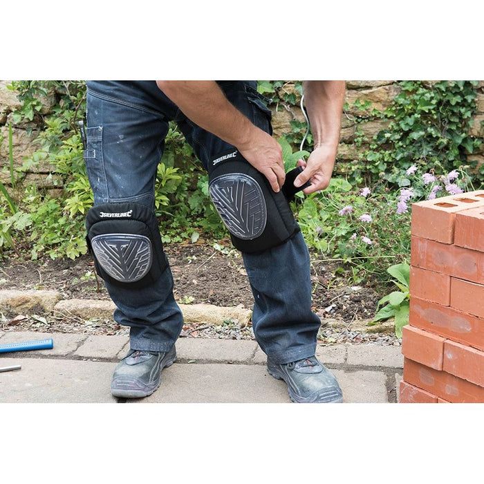 Silverline Hard Cap Gel Knee Pads Adjustable