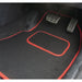 Fully Tailored Red Trim Carpet Mats for Jaguar Xf 14 Set of 4 With 8 Clips UKB4C  - Dynamic Drive