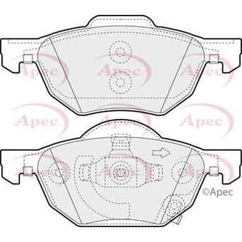 Apec Brake Pads Front Fits Honda Accord