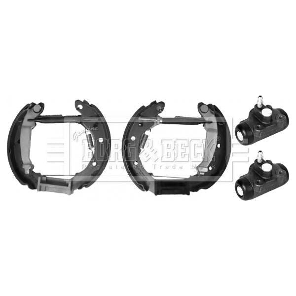 Genuine Borg & Beck Brake Shoe Kit fits Chevrolet Matiz Spark 0305 BBS1148K