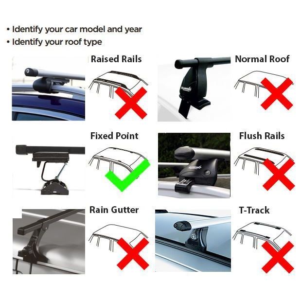 Summit Locking Roof Bars fits Fiat Punto 1999-2005 5 door Summit  - Dynamic Drive