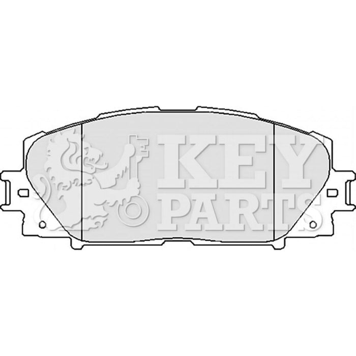 Genuine Key Parts KBP2123 Front Brake Pads (Akebono)