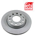 Pair of Febi Rear Solid Brake Discs for Audi A4  Seat Exeo  8E0615601Q Febi Bilstein  - Dynamic Drive