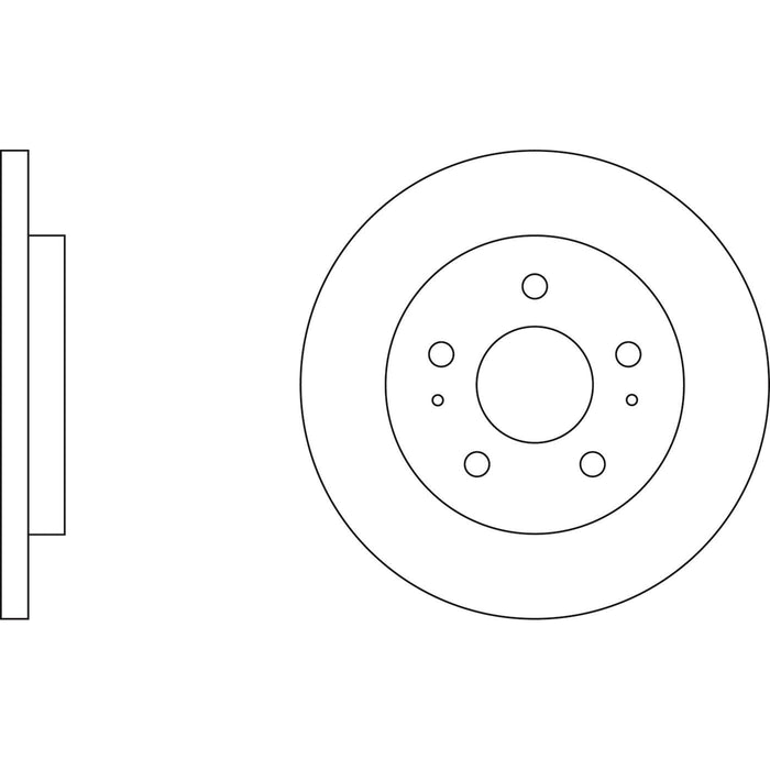 Genuine APEC Front Brake Discs & Pads Set Solid for Daihatsu Terios