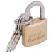 Draper Brass Cylinder Padlock, 20mm 68019 Draper  - Dynamic Drive