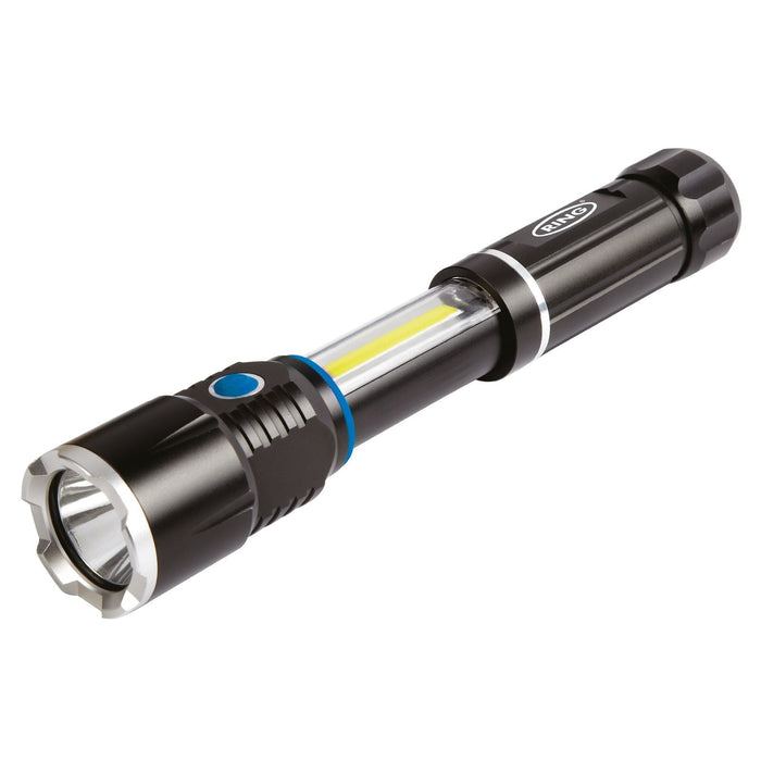 CCA Ring Telescopic LED Torch with Lamp - RT5195