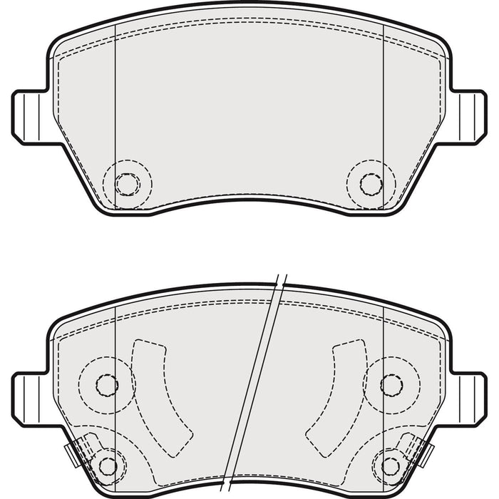 Genuine APEC Front Brake Discs & Pads Set Vented for Nissan Micra