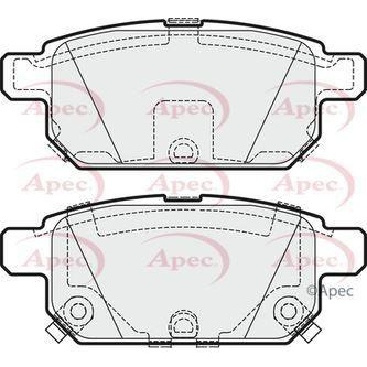 Apec Brake Pads Rear Fits Suzuki Swift Sx4 Vitara