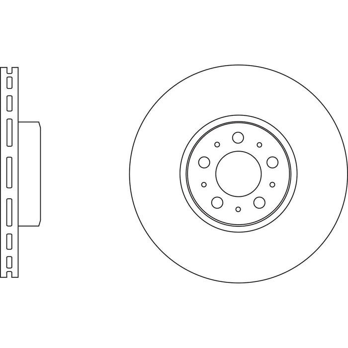 Genuine APEC Front Brake Disc & Pads Set Vented for Volvo XC90