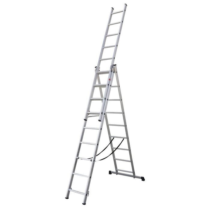 ALUMINIUM EXTENSION COMBINATION LADDER 3X9 EN 131 Sealey  - Dynamic Drive