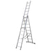 ALUMINIUM EXTENSION COMBINATION LADDER 3X9 EN 131 Sealey  - Dynamic Drive