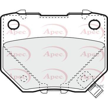 Apec Brake Pads Rear Fits Nissan Skyline Subaru Impreza