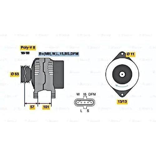 Bosch Reman Alternator (Hgv) 4629 0986046290