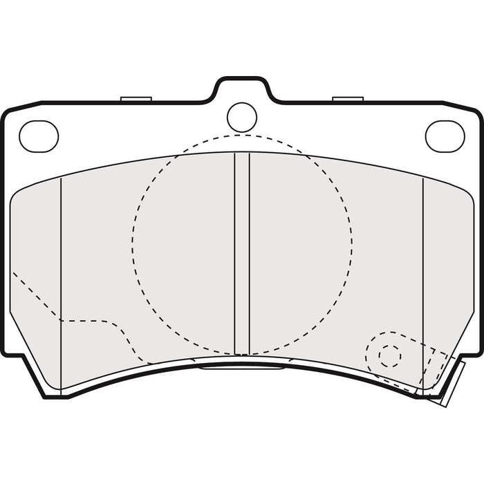 Genuine APEC Front Brake Discs & Pads Set Vented for Mazda Demio Apec  - Dynamic Drive