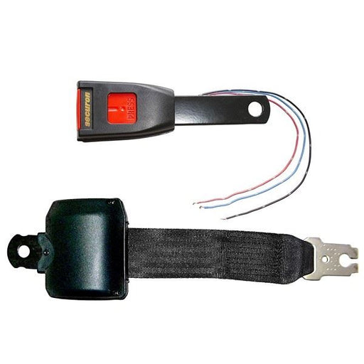 Securon Seat Belt - Retracting Lap & Electric Switch Buckle - Black Securon  - Dynamic Drive