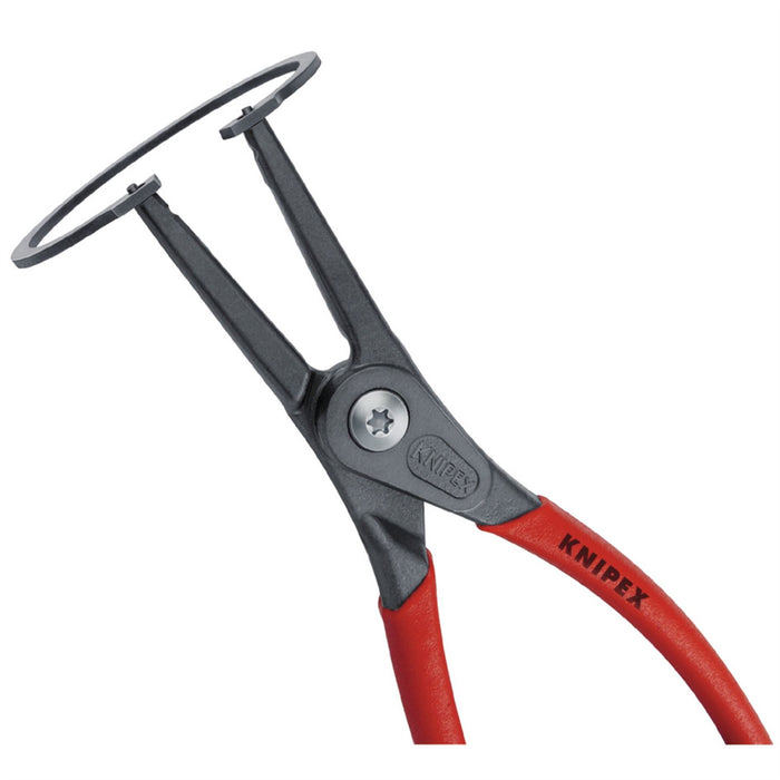 Draper Knipex 49 11 A2 180mm External Straight Tip Circlip Pliers, 19 - 60mm Cap Draper  - Dynamic Drive