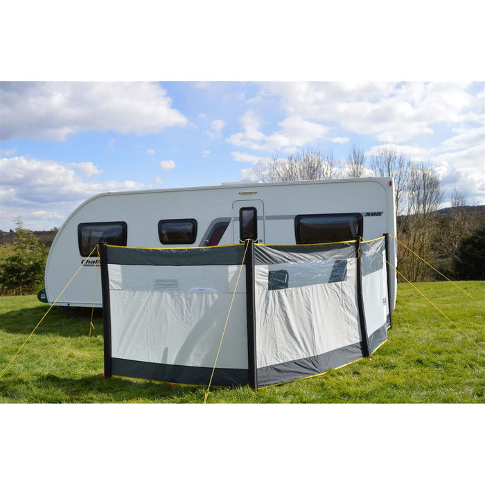 Maypole 3 Panel Inflatable Air Windbreak Blow-Up Camping Caravan With Free Pump