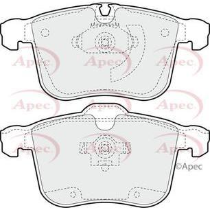 Apec Brake Pads Front Fits Cadillac Bls Opel Signum Vectra Saab 9-3 Vau