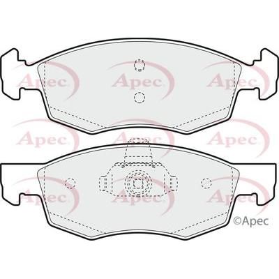 Apec Brake Pads Front Fits Fiat Doblo Punto