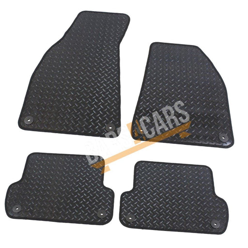 Tailored Rubber Mats for Audi A4 06-08 + Clips 2006 2007 2008 UKB4C  - Dynamic Drive