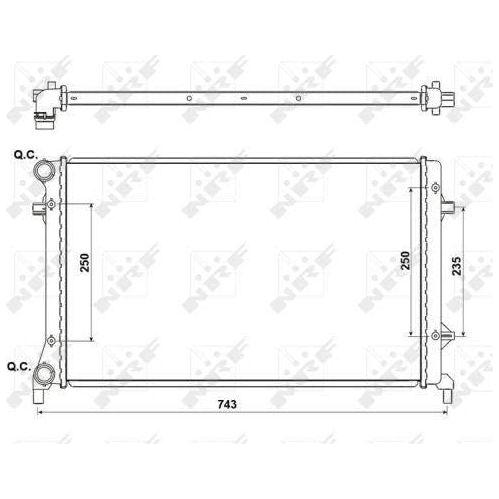 NRF Radiator 53405A NRF  - Dynamic Drive