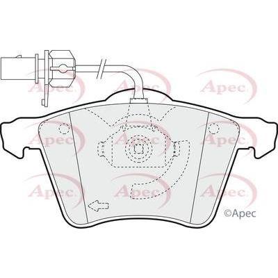 Apec Brake Pads Front Fits Ford Galaxy Seat Alhambra VW Caravelle Multi