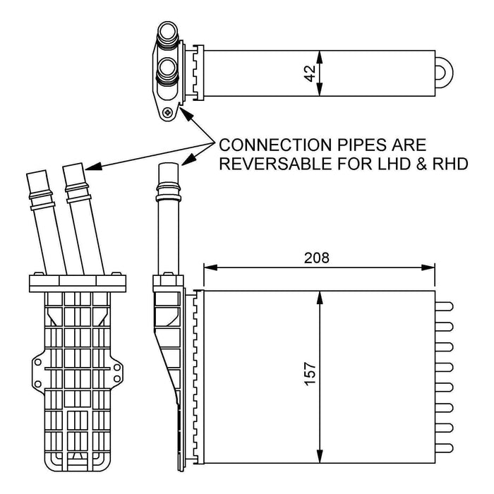 NRF Heater Radiator 54245