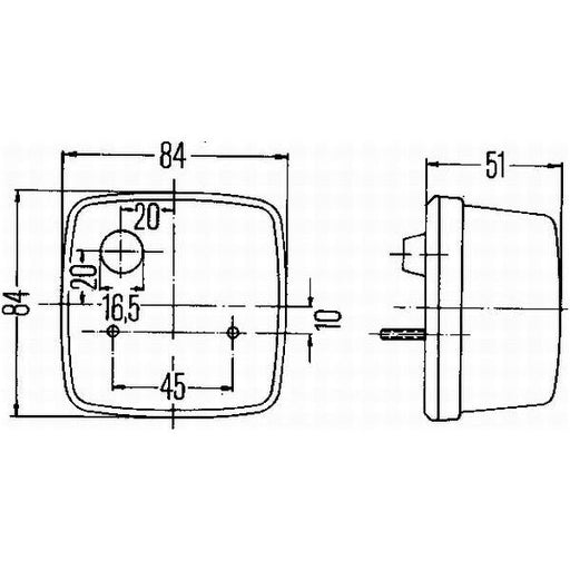 Hella Direction Indicator Halogen 24/12V 2BE 003 014-257 Hella  - Dynamic Drive