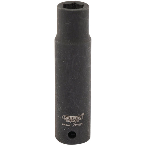 Draper Expert HI-TORQ 6 Point Deep Impact Socket, 1/4" Sq. Dr., 7mm Draper  - Dynamic Drive