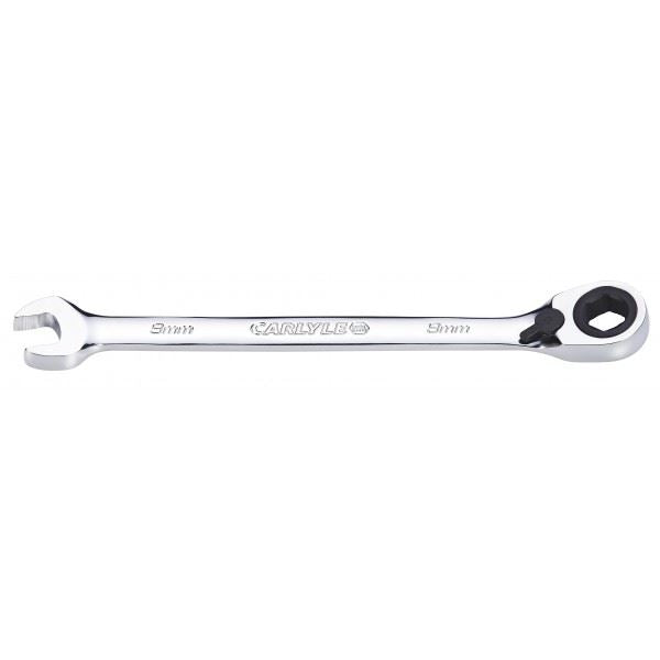 Carlyle Hand Tools Spanner - Reversible Ratcheting - Metric - 9 mm