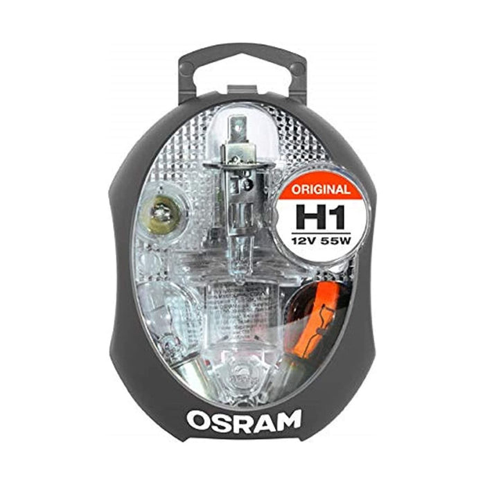 Osram Minibox H1 mobile lamp headlamp +5 spare lamps +3 flat fuses - white/Blue