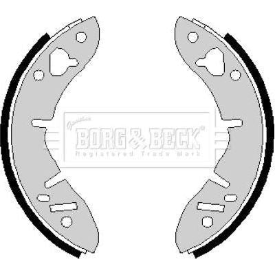 Genuine Borg & Beck Brake Shoes fits Reliant BBS6155 Borg & Beck  - Dynamic Drive