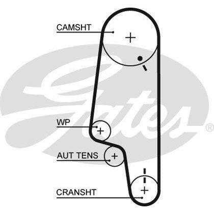 Gates Powergrip Timing Belt Kit fits VW Lupo - 1.0 - 98-05 K015427XS