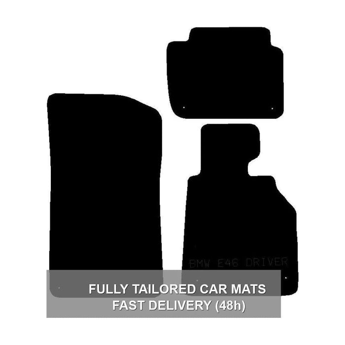 Tailored Rubber Car Mats for Bmw E46 (3 Series) Saloon 4 Dr 98-05 Set of 4 UKB4C  - Dynamic Drive