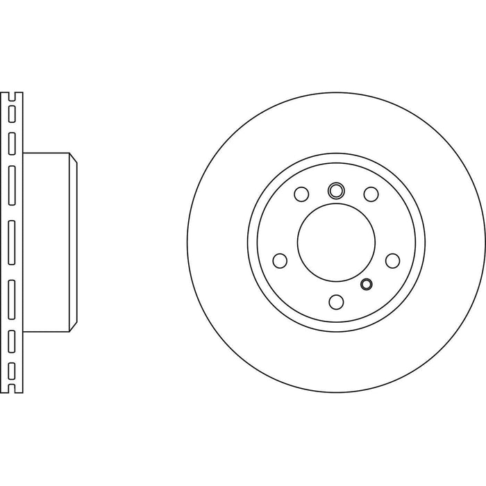 Apec Brake Disc Front Fits BMW 5 Series 7