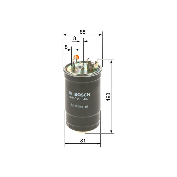 Genuine Bosch Car Fuel Filter N6437 fits Seat Leon TDi - 1.9 - 99-05 0450906437