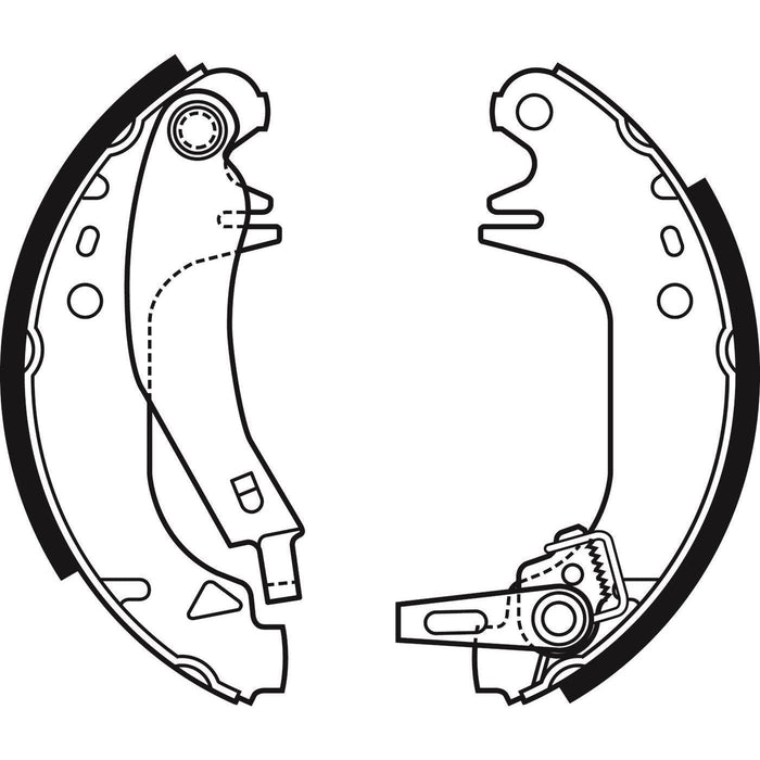 Apec Brake Shoe Rear Fits Citroen Ax Saxo Visa Peugeot 106 205 309