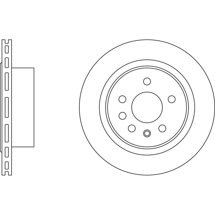 Apec Brake Disc Rear Fits Opel Omega Vauxhall