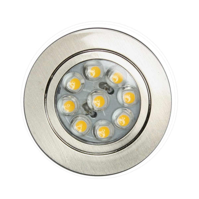 Small Metal Downlight Chrome Finish (12V / 1W / Warm White / IP20) Nova  - Dynamic Drive