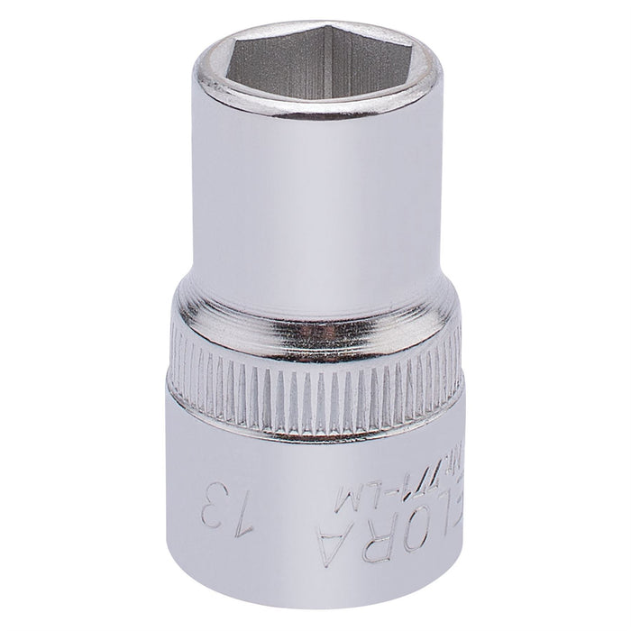 Draper Elora Hexagon Socket, 1/2" Sq. Dr., 13mm 15302