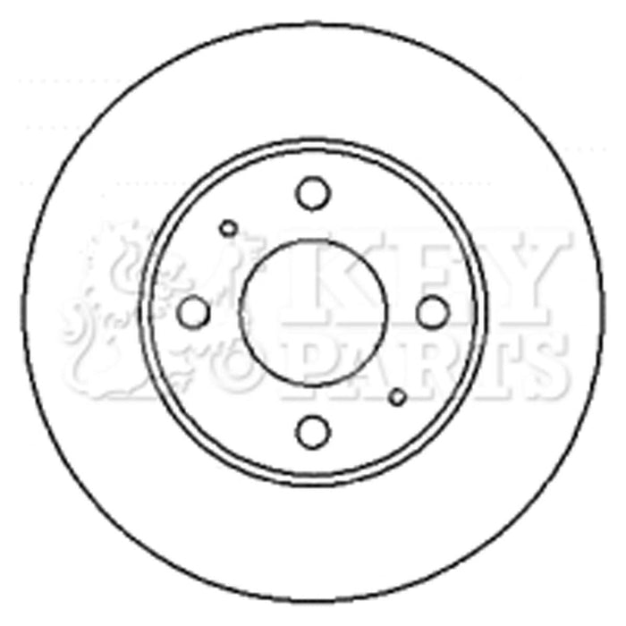 Genuine Key Parts KBD4336 Brake Disc Pair (Front)