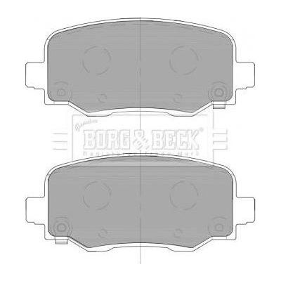 Genuine Borg & Beck Rear Brake Pads fits Jeep Cherokee 2.0 CRD 0414 BBP2466 Borg & Beck  - Dynamic Drive