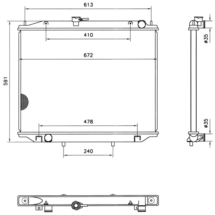 NRF Radiator 52082