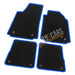 Tailored Blue Trim Carpet Mats Audi A2 00-05 + Clips 00 01 02 03 04 05 UKB4C  - Dynamic Drive