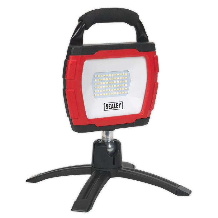 Sealey Rechargeable 360 Floodlight 36W SMD LED Portable Red Lithium-ion