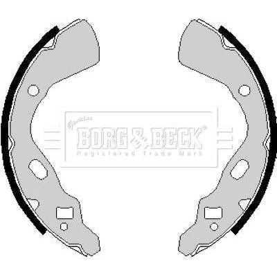 Genuine Borg & Beck Brake Shoes fits Kia Pride 9100 BBS6148