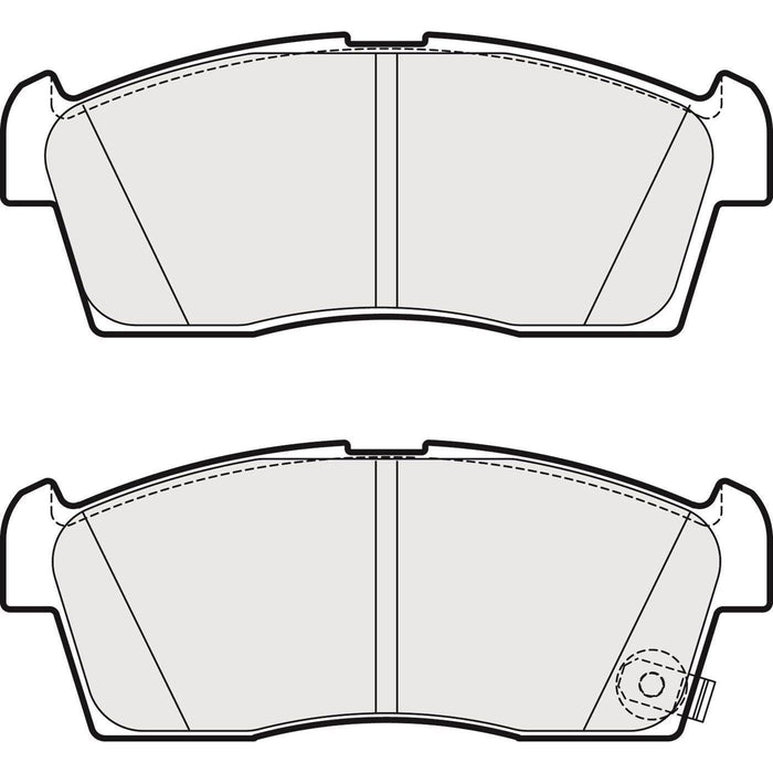 Apec Brake Pads Front Fits Citroen C-Zero Peugeot Ion