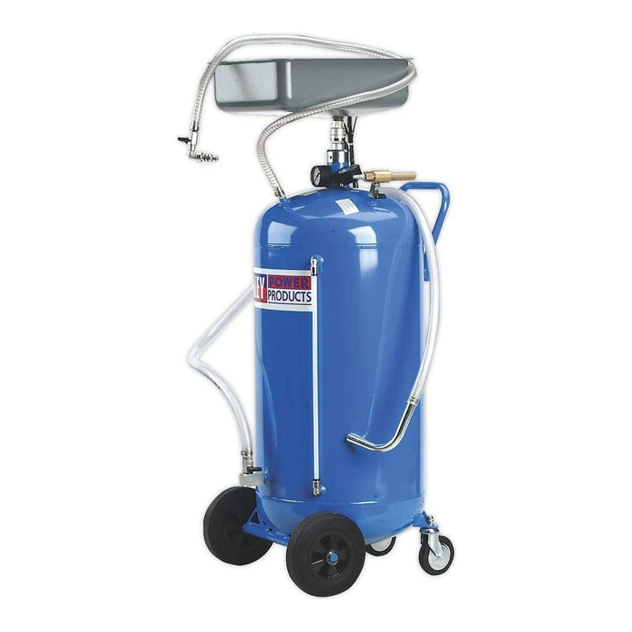 Sealey Mobile Oil Drainer with Probes 90L Air Discharge AK459DX