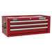 Sealey Mid-Box 3 Drawer with Ball-Bearing Slides Red AP33339 Sealey  - Dynamic Drive