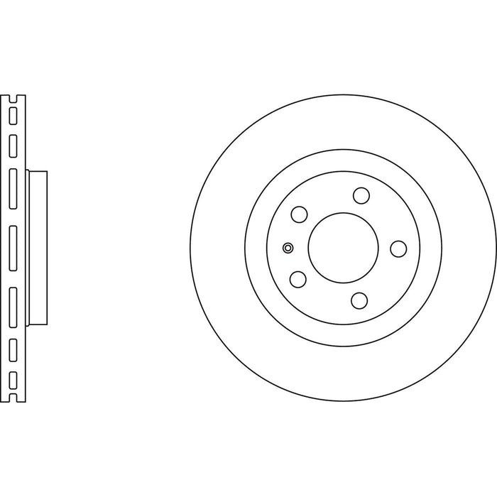 Genuine APEC Front Brake Discs & Pads Set Vented for Skoda Octavia Apec  - Dynamic Drive